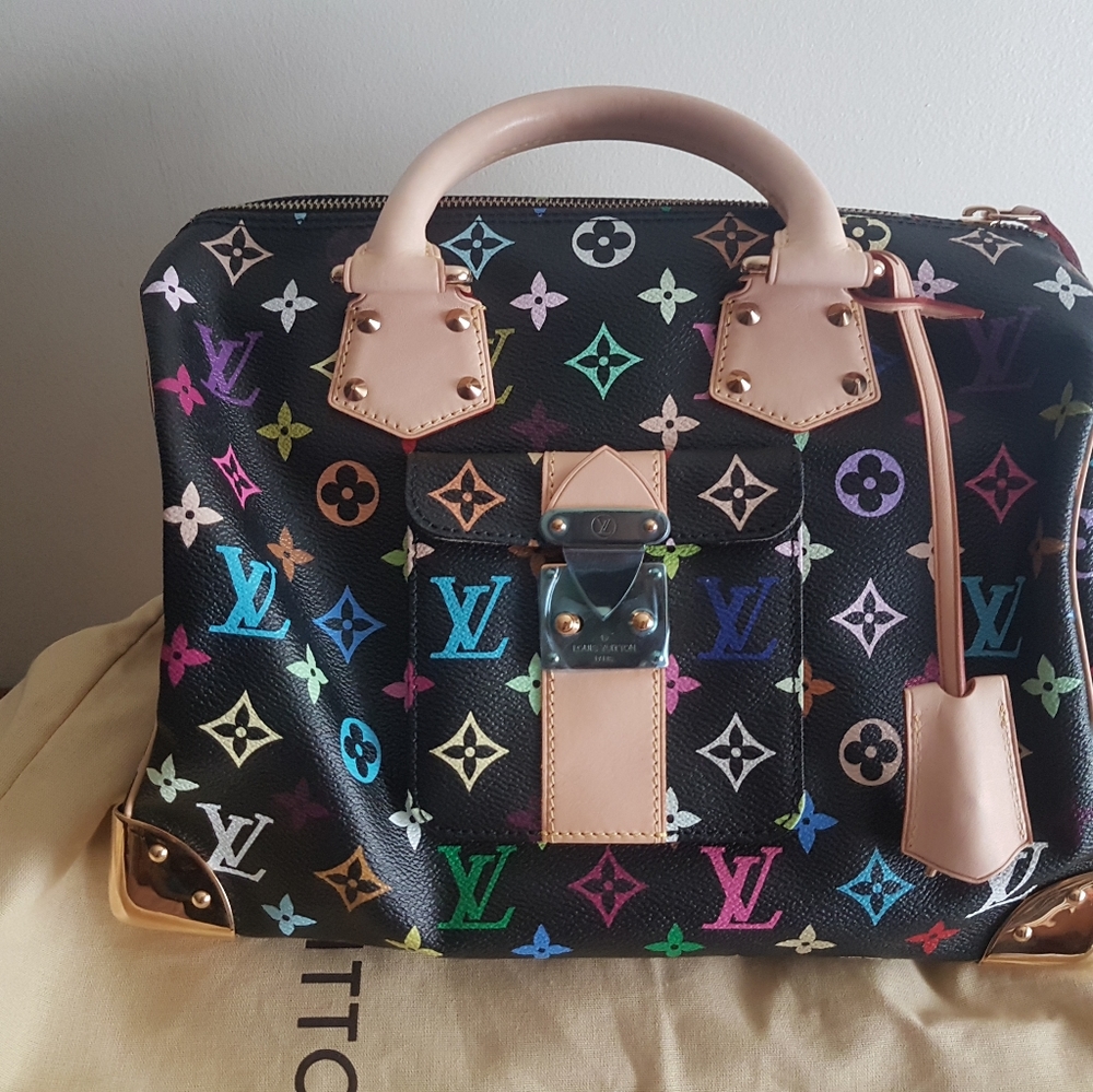 Louis Vuitton black Multicolor Speedy